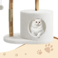 Modern Cat Tree Tower 46-Inch - Solid Wood & Rattan, Cat Tree For Large Cat, Stable Wide Base, Multifunctional Cozy Plush Cat Perches 14 Modern Cat Tree Tower 46-Inch - Solid Wood & Rattan, Cat Tree For Large Cat, Stable Wide Base, Multifunctional Cozy Plush Cat Perches -House Beautiful GUEST 30aff89e d095 42c5 b87e 3c3998b96472