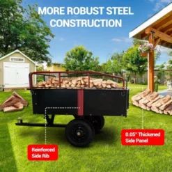 750 Lbs Heavy-Duty Steel Dump Cart - 15 Cubic Feet Garden Utility Trailer With Removable Sides, Hand-Pull Or Foot Pedal Dumping For ATV UTV 12 750 Lbs Heavy-Duty Steel Dump Cart - 15 Cubic Feet Garden Utility Trailer With Removable Sides, Hand-Pull Or Foot Pedal Dumping For ATV UTV -House Beautiful GUEST 31148455 23a2 4ba8 9575 bc8f73ec4d29