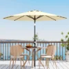 9Ft UV Resistant Patio Umbrella, 8 Sturdy Ribs Outdoor Table Umbrella With Easy Push Button Tilt, Market Umbrella For Pool, Yard & Garden 2 9Ft UV Resistant Patio Umbrella, 8 Sturdy Ribs Outdoor Table Umbrella With Easy Push Button Tilt, Market Umbrella For Pool, Yard & Garden -House Beautiful GUEST 314304e7 6ec5 4ffb 9ea1 64a6a5354609