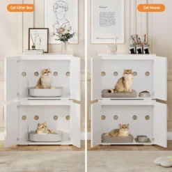 Cat Litter Box Enclosure,Hidden Litter Box Furniture For Cats -House Beautiful GUEST 329900ef 75b4 42b9 93db 82d714723553