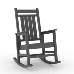 Adirondack Outdoor Rocking Chair, All Weather HDPE Plastic Patio Rocker Chair With Wide Armrests 22 Adirondack Outdoor Rocking Chair, All Weather HDPE Plastic Patio Rocker Chair With Wide Armrests -House Beautiful GUEST 334aecb1 bc77 4354 a8a2 cae25831b162