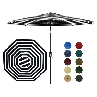 Jojoka 9ft Patio Umbrella,Table Umbrella Outdoor Patio With Crank Lift & Push Button Tilt,8 Sturdy Ribs For Yard 9 Jojoka 9ft Patio Umbrella,Table Umbrella Outdoor Patio With Crank Lift & Push Button Tilt,8 Sturdy Ribs For Yard - Image 7