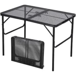 Folding Grill Table,Portable Camping Table With Mesh Desktop,Height Adjustable Lightweight Metal Grill Table 17 Folding Grill Table,Portable Camping Table With Mesh Desktop,Height Adjustable Lightweight Metal Grill Table -House Beautiful GUEST 343d4428 f814 457e a453 21d59f63681b