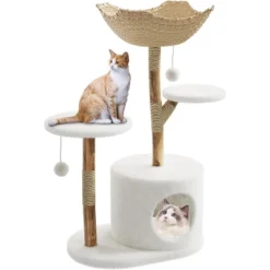 46" Modern Cat Tree For Large Cats, Wood Cat Tree Tower With Scratching Posts 15 46" Modern Cat Tree For Large Cats, Wood Cat Tree Tower With Scratching Posts -House Beautiful GUEST 3451e453 3ca3 4409 a8d1 c1d843a3ef0f 1