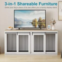 Large Dog Crate Furniture For Large Breed, Heavy Duty Dog Kennel With Divider,All Steel Frame Crate -House Beautiful GUEST 35125904 98dc 43d4 93cf 67fd5541bd1e