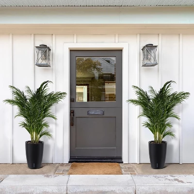 16/22" Tall Round Planter Set Of 2, Self Watering Pots For Indoor Plants, Large Flower Pot Outdoor With Built-in Drainage And A Water 9 16/22" Tall Round Planter Set Of 2, Self Watering Pots For Indoor Plants, Large Flower Pot Outdoor With Built-in Drainage And A Water - Image 7