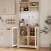 71" Kitchen Pantry Cabinet, Wooden Tall Sideboard Buffet Cabinet With Microwave Stand 1 71" Kitchen Pantry Cabinet, Wooden Tall Sideboard Buffet Cabinet With Microwave Stand -House Beautiful GUEST 35e70ca8 ffdf 4957 b8cd d9f43888e351