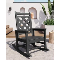 Oversized Rocking Chair Outdoor,HDPE Adirondack Rocking Chair With Wood Texture - 380Lbs & Weather Resistant For Deck, Patio 18 Oversized Rocking Chair Outdoor,HDPE Adirondack Rocking Chair With Wood Texture - 380Lbs & Weather Resistant For Deck, Patio -House Beautiful GUEST 36349ac2 9f4e 43ed 8e63 5c39175c481c