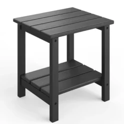 Adirondack Outdoor Side Table 18 X 15 Inch, HDPE 2-Tier Patio Side Tables For Outside, All-Weather End Table -House Beautiful GUEST 3682a262 390b 4af0 bc15 4da7720d9b76