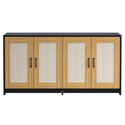 Double Room Litter Box Enclosure For 2 Cats, 47.2" Large Wood Hidden Litter Box Furniture For 2 Boxes With Sisal Doors And Sliding Drawers 9 Double Room Litter Box Enclosure For 2 Cats, 47.2" Large Wood Hidden Litter Box Furniture For 2 Boxes With Sisal Doors And Sliding Drawers - Image 7