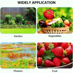 Tunnel Greenhouse 13 X 8 X 7 FT Hoop House Galvanized Steel Frame PE Cover With 6 Mesh Windows 2 Roll-Up Zipper Doors