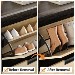 Shoe Cabinet Storage For Entryway, Narrow Shoe Organizers With 4 Flip Drawers, Freestanding With Metal Legs, Large Shoe Rack With Adjustable Shelves 18 Shoe Cabinet Storage For Entryway, Narrow Shoe Organizers With 4 Flip Drawers, Freestanding With Metal Legs, Large Shoe Rack With Adjustable Shelves -House Beautiful GUEST 39f5ca73 1ac3 4935 8d41 a09ed97fcfde