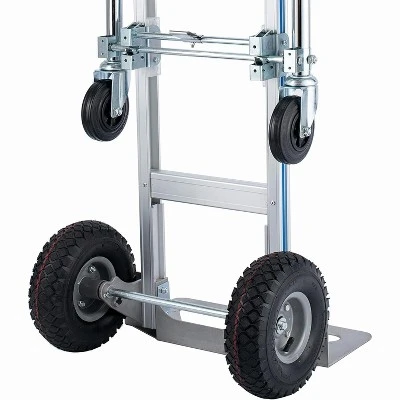 Convertible Hand Truck Dolly, Heavy Duty Folding Utility Cart, Pneumatic Tires For Warehouse, Aluminum 9 Convertible Hand Truck Dolly, Heavy Duty Folding Utility Cart, Pneumatic Tires For Warehouse, Aluminum - Image 7