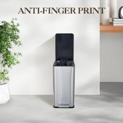 Slim Stainless Steel Step Trash Can, Soft Close Lid, Removable Inner Bucket, Narrow Garbage Bin For Bathroom, Kitchen, Office 15 Slim Stainless Steel Step Trash Can, Soft Close Lid, Removable Inner Bucket, Narrow Garbage Bin For Bathroom, Kitchen, Office -House Beautiful GUEST 3b2e8b8e 7da5 4c94 8e36 02d91d766598