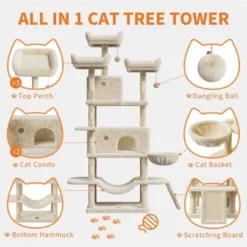 Large Multi-Level Cat Tree 68.5 Inches Heavy Duty Cat Tower For Indoor Large Cats 20 Lbs+ 15 Large Multi-Level Cat Tree 68.5 Inches Heavy Duty Cat Tower For Indoor Large Cats 20 Lbs+ -House Beautiful GUEST 3c15b914 cb2d 4a6f 9037 fd40e244c4b3