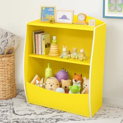 Kids Bookshelf And Toy Organizer, 2-Tier Wooden Toy Storage Shelf For Kids Room, Children's Bookcase For Playroom, Nursery 11 Kids Bookshelf And Toy Organizer, 2-Tier Wooden Toy Storage Shelf For Kids Room, Children's Bookcase For Playroom, Nursery - Image 9