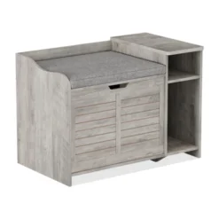 Cat Litter Box Enclosure With Top Opening & Cushion, Wooden Cat Washroom Furniture With Storage – 23" L X 19" W X 16" H, Grey 20 Cat Litter Box Enclosure With Top Opening & Cushion, Wooden Cat Washroom Furniture With Storage – 23" L X 19" W X 16" H, Grey -House Beautiful GUEST 3cd958ae 40e1 4cb4 97c2 6076aff7f714