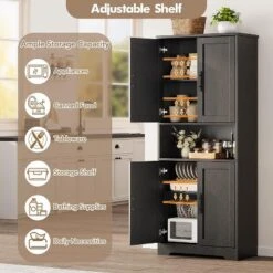 Pantry Cabinet,70" Tall Kitchen Pantry Cabinet With Doors And Adjustable Shelves -House Beautiful GUEST 3e6e3a8b 8964 4731 a3e0 fb5d60a1ae38