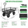Steel Garden Cart, 440 Lbs Heavy Duty Utility Wagon Cart With Wheels, Removable Liner, Pullable Mesh Yard Cart 2 Steel Garden Cart, 440 Lbs Heavy Duty Utility Wagon Cart With Wheels, Removable Liner, Pullable Mesh Yard Cart -House Beautiful GUEST 3ecdcd93 dea3 48e6 bc08 c515f386b5bc 1