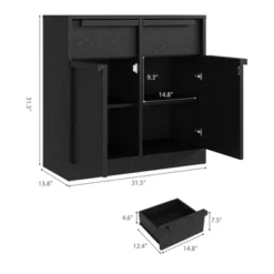 Sideboard Buffet Cabinet With 2 Drawers, 31.5" Large Coffee Cabinet With Storage, Modern Storage Buffet Table -House Beautiful GUEST 3fcf6d45 8a37 41fe ac35 69be516c1e53