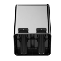 Dual Compartment Stainless Steel Trash Can With Soft-Close Lid - Hands-Free Foot Pedal Operated Kitchen Waste Bin -House Beautiful GUEST 3fd451fd 0125 4b35 a07e b036ac50761e 1