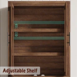 Tall Wooden Kitchen Pantry Cabinet,Farmhouse 4-Magnetic Door Freestanding Food Storage Cupboard Pantry Cabinet With Adjustable Shelves & Large Storage -House Beautiful GUEST 400e43b2 09a1 48e1 ac76 eeae6c33c876