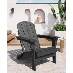 Folding Adirondack Chairs, HDPE Plastic Outdoor Chairs With Wood Texture - 380Lbs & Weather Resistant 22 Folding Adirondack Chairs, HDPE Plastic Outdoor Chairs With Wood Texture - 380Lbs & Weather Resistant -House Beautiful GUEST 406afa13 1a4a 4837 936c ec8aab097601