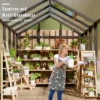 6x8 Ft Aluminum Frame Polycarbonate Accessible Greenhouses With Roof Vents And Sliding Doors Suitable For Outdoor Gardens And Backyards, Black -House Beautiful GUEST 42409d63 0c4a 4037 bc8c 8a24cf05d8cf