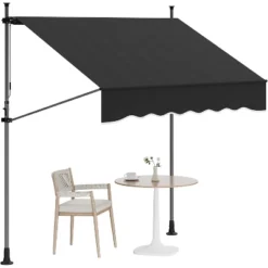 118’’x67’’ Manual Retractable Awning, Freestanding Patio Awning With Crank Handle 17 118’’x67’’ Manual Retractable Awning, Freestanding Patio Awning With Crank Handle -House Beautiful GUEST 4260470d 077c 4536 9999 6f9cca17a32b