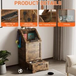 Dog Feeding Station With Storage, Pet Feeding Station With 2 Removable Dog Bowl, Pet Food Storage Organizer 13 Dog Feeding Station With Storage, Pet Feeding Station With 2 Removable Dog Bowl, Pet Food Storage Organizer -House Beautiful GUEST 43003f55 b8ce 424b 8456 a5d986590784