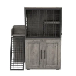 Modern Cat Litter Box Enclosure With Platform & Ladder – Double Layer Hidden Cat Washroom, 33.5" L X 17.9" W X 41.9" H, Grey 18 Modern Cat Litter Box Enclosure With Platform & Ladder – Double Layer Hidden Cat Washroom, 33.5" L X 17.9" W X 41.9" H, Grey -House Beautiful GUEST 44cec5ff 625c 4acf 9ce6 50810df54dbb