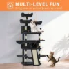 68.5-Inch Heavy-Duty Cat Tree For Large Cats & Indoor Cats, Multi-Level Cat Tower With 2 Condos, Plush Perches, Sisal Scratching Posts