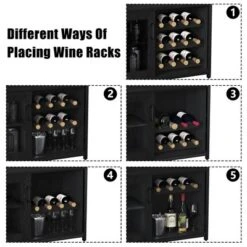 Corner Wine Rack, 3-Tier Freestanding Bar Cabinet For Kitchen, Living Room - 69x35x92cm With Glass Holder & Mesh Door 15 Corner Wine Rack, 3-Tier Freestanding Bar Cabinet For Kitchen, Living Room - 69x35x92cm With Glass Holder & Mesh Door -House Beautiful GUEST 45a901d5 cc6e 4397 9042 70f486e64757