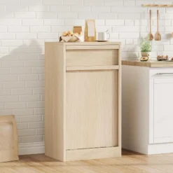 Tilt Out Trash Cabinet, Modern Trash Cabinet With 10/20 Gallon Storage, Hidden Freestanding Garbage Can Cabinet Laundry Hamper -House Beautiful GUEST 45e4f431 e793 424e b11a ee625de776a4