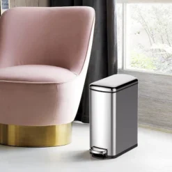 Kitchen Trash Can Set Of 2 – 50 Liter (13 Gallon) Large Kitchen Bin & 8 Liter (2 Gallon) Small Bathroom Can, Stainless Steel Step-On Trash Cans 13 Kitchen Trash Can Set Of 2 – 50 Liter (13 Gallon) Large Kitchen Bin & 8 Liter (2 Gallon) Small Bathroom Can, Stainless Steel Step-On Trash Cans -House Beautiful GUEST 474f84f9 3a6e 445b bd35 f314d3110e8b