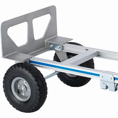 Convertible Hand Truck Dolly, Heavy Duty Folding Utility Cart, Pneumatic Tires For Warehouse, Aluminum 8 Convertible Hand Truck Dolly, Heavy Duty Folding Utility Cart, Pneumatic Tires For Warehouse, Aluminum - Image 6