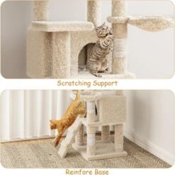 Cat Tree, Tall Cat Tower Condo For Indoor Large Cats, Cat House Furniture -House Beautiful GUEST 4954819e 676b 4b04 ad86 15c4b1aeab18