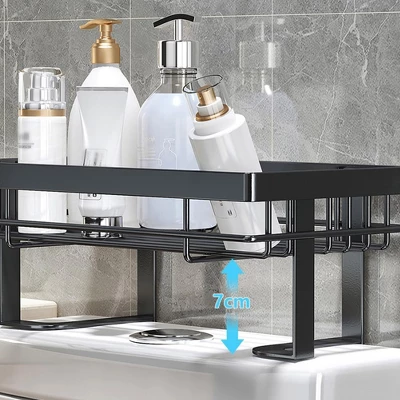 Over The Toilet Storage, 1-Tier Bathroom Organizers And Storage, Over Toilet Bathroom Organizer, No Drilling Storage Shelf 6 Over The Toilet Storage, 1-Tier Bathroom Organizers And Storage, Over Toilet Bathroom Organizer, No Drilling Storage Shelf - Image 4