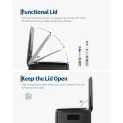 Dual Trash Can With Foot Pedal & Soft-Close Lid, Stainless Steel Double Trash Can Kitchen 11 Dual Trash Can With Foot Pedal & Soft-Close Lid, Stainless Steel Double Trash Can Kitchen -House Beautiful GUEST 4cd71cef d53d 4e1c 89cd aed75f246eb6 1