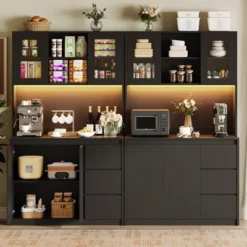 71" Pantry Cabinet With Charging Station,Tall Kitchen Pantry Storage Cabinet With Led Lights,Kitchen Hutch With Microwave Stand 16 71" Pantry Cabinet With Charging Station,Tall Kitchen Pantry Storage Cabinet With Led Lights,Kitchen Hutch With Microwave Stand -House Beautiful GUEST 4d47c843 a6d2 42ff aaeb 8ee8510a716f 1