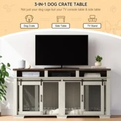 71" Dog Crate Furniture For 2 Dogs, Dog Kennel With 3 Storage Drawers & Removable Divider 13 71" Dog Crate Furniture For 2 Dogs, Dog Kennel With 3 Storage Drawers & Removable Divider -House Beautiful GUEST 4db6f3e0 18fb 41e8 932b dbd8981deaa8