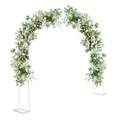 86.5in Metal Wedding Arches, Metal Garden Arch Trellis For Climbing Plants 10 86.5in Metal Wedding Arches, Metal Garden Arch Trellis For Climbing Plants - Image 8