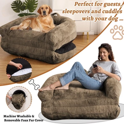 Human Sized Dog Bed For People Adults, Foldable Dog Bed For Humans, 71"x43"x10" Giant Dog Bed With Removable Cover, 8 Human Sized Dog Bed For People Adults, Foldable Dog Bed For Humans, 71"x43"x10" Giant Dog Bed With Removable Cover, - Image 6
