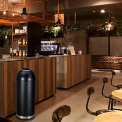 65L/17 Gallon Heavy Duty Stainless Steel Round Commercial Trash Can, Open Top Waste Bin For Kitchen Home Office Restaurant -House Beautiful GUEST 52092462 f225 48b7 a21d f213d3916c99