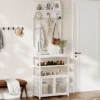 Coat Rack Shoe Storage 72.8in White Hall Tree With Doors Narrow Coat Tree Shoe Shelf Organizer 1 Coat Rack Shoe Storage 72.8in White Hall Tree With Doors Narrow Coat Tree Shoe Shelf Organizer -House Beautiful GUEST 529c857f 610a 4982 8f32 e6e501f80e77