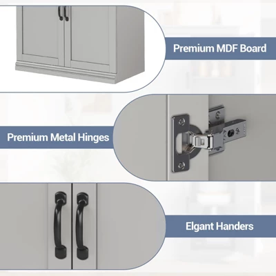 70" Tall Kitchen Pantry Cabinets Pantry Cabinet With 2 Doors And 3 Adjustable Shelves, Freestanding Cupboard 5 70" Tall Kitchen Pantry Cabinets Pantry Cabinet With 2 Doors And 3 Adjustable Shelves, Freestanding Cupboard - Image 3