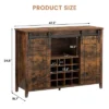 Wine Bar Cabinet,47" Farmhouse Coffee Bar Cabinet With Sliding Barn Door, Buffet Sideboard Cabinet With 16 Bottle Wine Rack 2 Wine Bar Cabinet,47" Farmhouse Coffee Bar Cabinet With Sliding Barn Door, Buffet Sideboard Cabinet With 16 Bottle Wine Rack -House Beautiful GUEST 542faac5 2eb3 4e0f 8571 1ab99eaa9e27