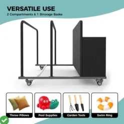 Outdoor Rolling PE Rattan Pool Caddy Wicker Patio Poolside Float Storage Organizer For Floaties Noodles Life 12 Outdoor Rolling PE Rattan Pool Caddy Wicker Patio Poolside Float Storage Organizer For Floaties Noodles Life -House Beautiful GUEST 54da43f7 81c2 4c3a 9565 33a1a59beb56