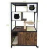 Cat Tree With Litter Box Enclosure 57.5''H Wooden Cat Tower Cabinet With Wheels 1 Cat Tree With Litter Box Enclosure 57.5''H Wooden Cat Tower Cabinet With Wheels -House Beautiful GUEST 57905da2 e430 4f6d 8207 0e90340c2037