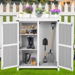 Outdoor Cabinet With Metal Tabletop Garden Potting Bench Table 18 Outdoor Cabinet With Metal Tabletop Garden Potting Bench Table -House Beautiful GUEST 57c84957 1145 4ee6 a898 e5dc38160d3a